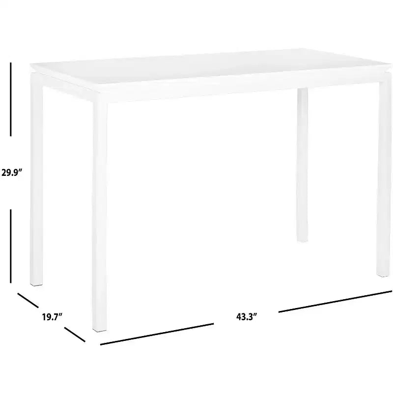Duke Desk - FOX2209 - White - Safavieh Couture