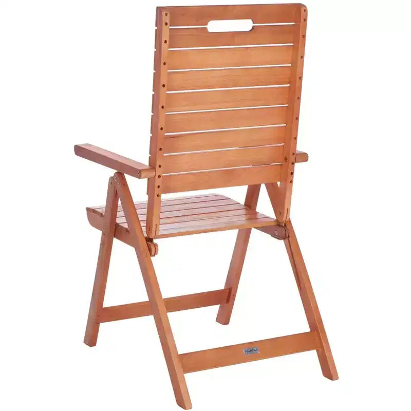 Rence Multi Position Folding Chair Indoor/Outdoor (Set of 2) - PAT7060 - Natural - Safavieh
