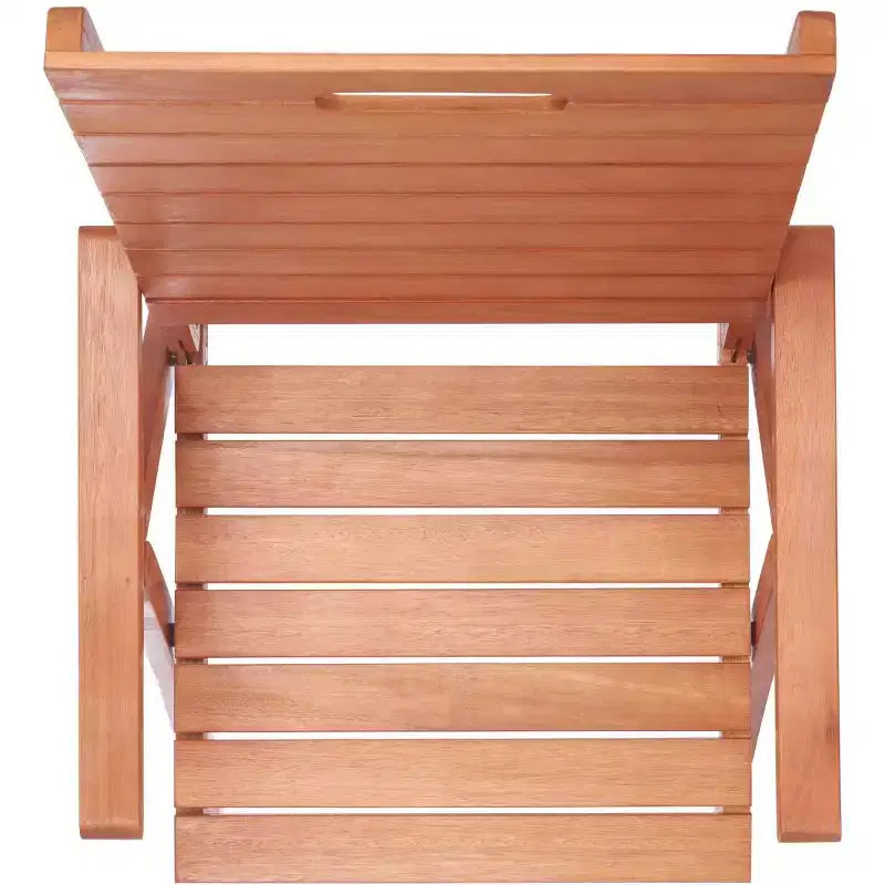 Rence Multi Position Folding Chair Indoor/Outdoor (Set of 2) - PAT7060 - Natural - Safavieh