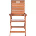 Rence Multi Position Folding Chair Indoor/Outdoor (Set of 2) - PAT7060 - Natural - Safavieh