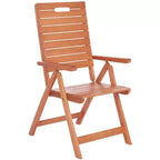 Rence Multi Position Folding Chair Indoor/Outdoor (Set of 2) - PAT7060 - Natural - Safavieh