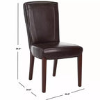 Sedia in pelle Ken (Set di 2) - HUD8200 - Safavieh Couture