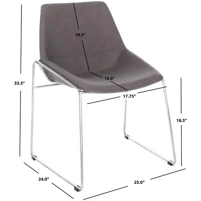 Sedia da Pranzo Alexis Mid-Century (Set da 2) - DCH3000 - Safavieh