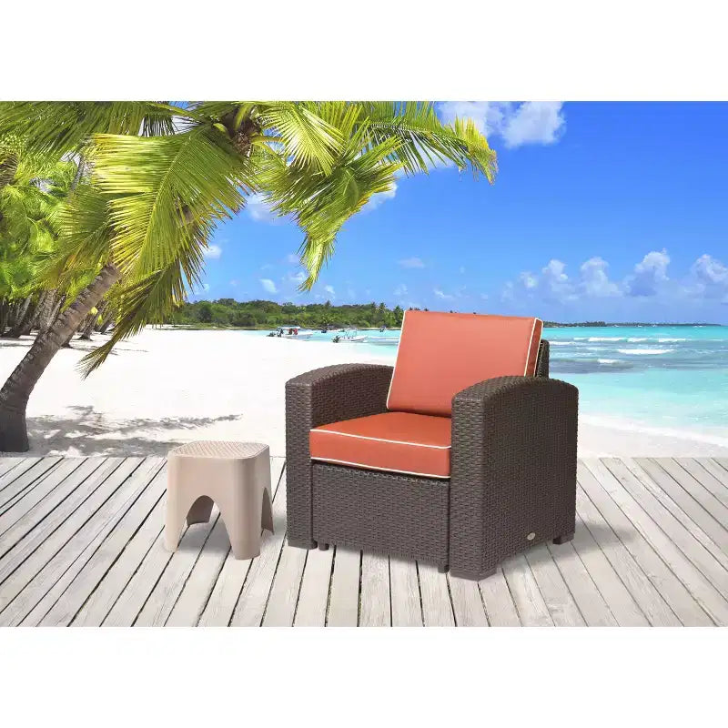 Poltrona Club in Rattan Magnolia - Laguna