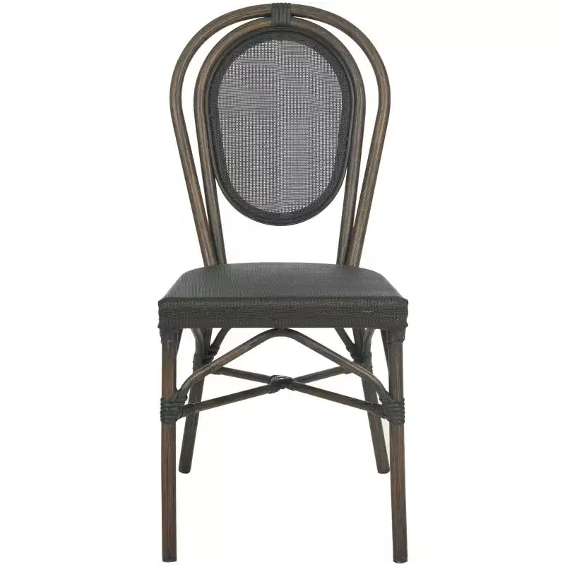 Esben Side Chair Indoor/Outdoor (Set of 2) - PAT4002 - Black - Safavieh
