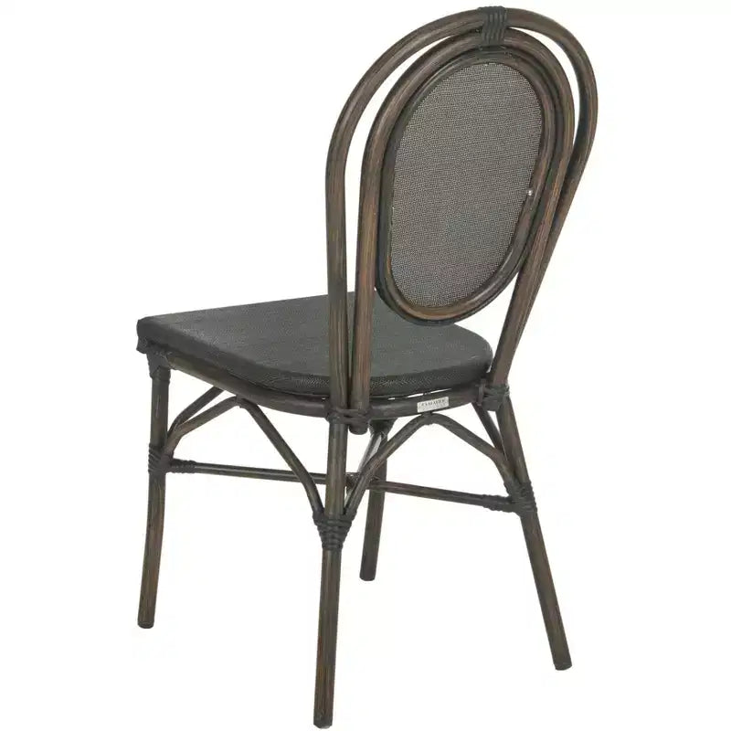 Esben Side Chair Indoor/Outdoor (Set of 2) - PAT4002 - Black - Safavieh