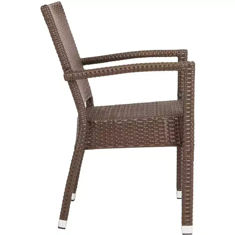 Kelda Stackable Arm Chair Indoor/Outdoor (Set of 2) - PAT4004 - Safavieh