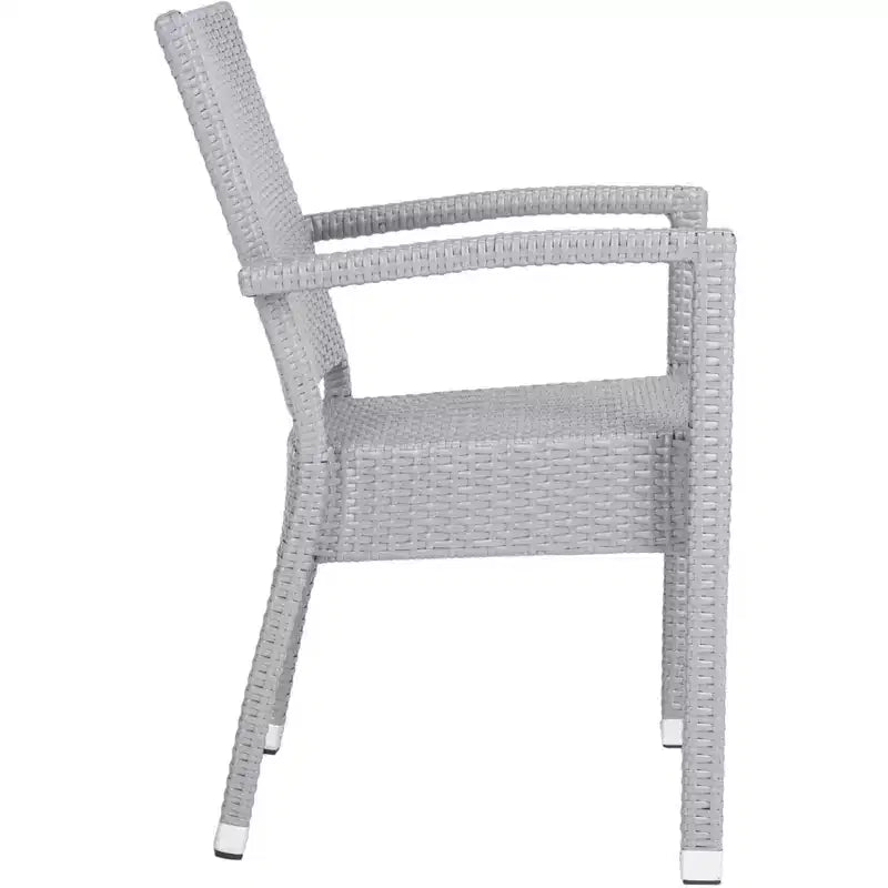 Kelda Stackable Arm Chair Indoor/Outdoor (Set of 2) - PAT4004 - Safavieh