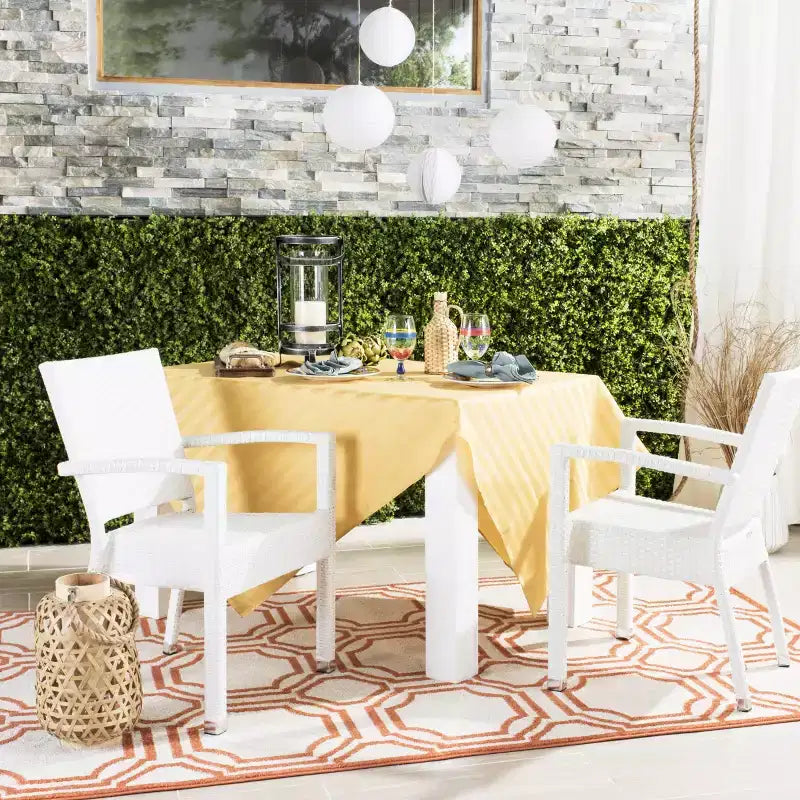 Kelda Stackable Arm Chair Indoor/Outdoor (Set of 2) - PAT4004 - Safavieh