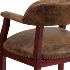 Flash Furniture Conference Chair with Accent Nail Trim and Casters