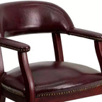 Flash Furniture Conference Chair with Accent Nail Trim and Casters