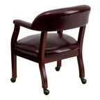 Flash Furniture Conference Chair with Accent Nail Trim and Casters