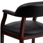 Flash Furniture Conference Chair with Accent Nail Trim and Casters