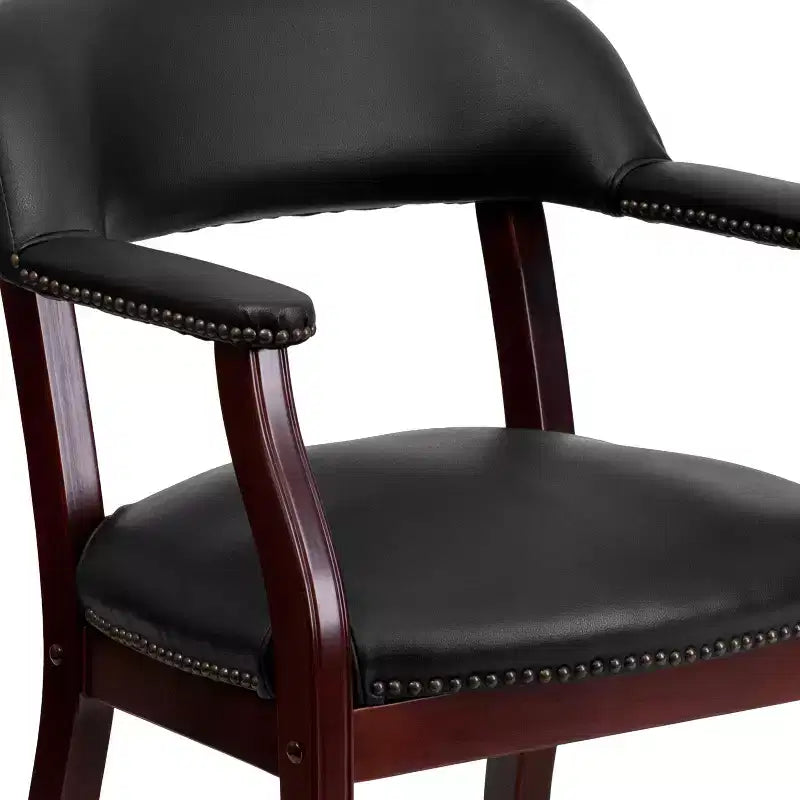 Flash Furniture Conference Chair with Accent Nail Trim and Casters