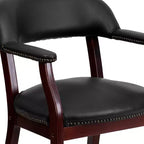 Flash Furniture Conference Chair with Accent Nail Trim and Casters