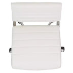 Flash Furniture Mid-Back Armless LeatherSoft Contemporary Ribbed Executive Swivel Office Chair