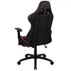 Flash Furniture Sedia da Gaming X30, sedia da ufficio ergonomica da corsa per computer con schienale completamente reclinabile e poggiapiedi estraibile in pelle sintetica rossa