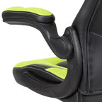 Flash Furniture X10 Gaming Chair Racing Office Ergonomic Computer PC Adjustable Swivel Chair with Flip-up Arms