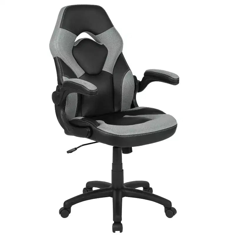 Flash Furniture X10 Sedia da Gaming Racing Ufficio Ergonomica per Computer PC Girevole Regolabile con Braccioli Ribaltabili