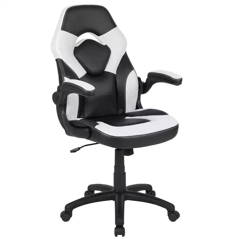 Flash Furniture X10 Sedia da Gaming Racing Ufficio Ergonomica per Computer PC Girevole Regolabile con Braccioli Ribaltabili