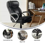 Flash Furniture HERCULES Series Big & Tall 500 lb. Rated LeatherSoft Executive Swivel Ergonomic Office Chair with Extra Wide Seat