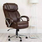 Flash Furniture HERCULES Series Big & Tall 500 lb. Rated LeatherSoft Executive Swivel Ergonomic Office Chair with Extra Wide Seat