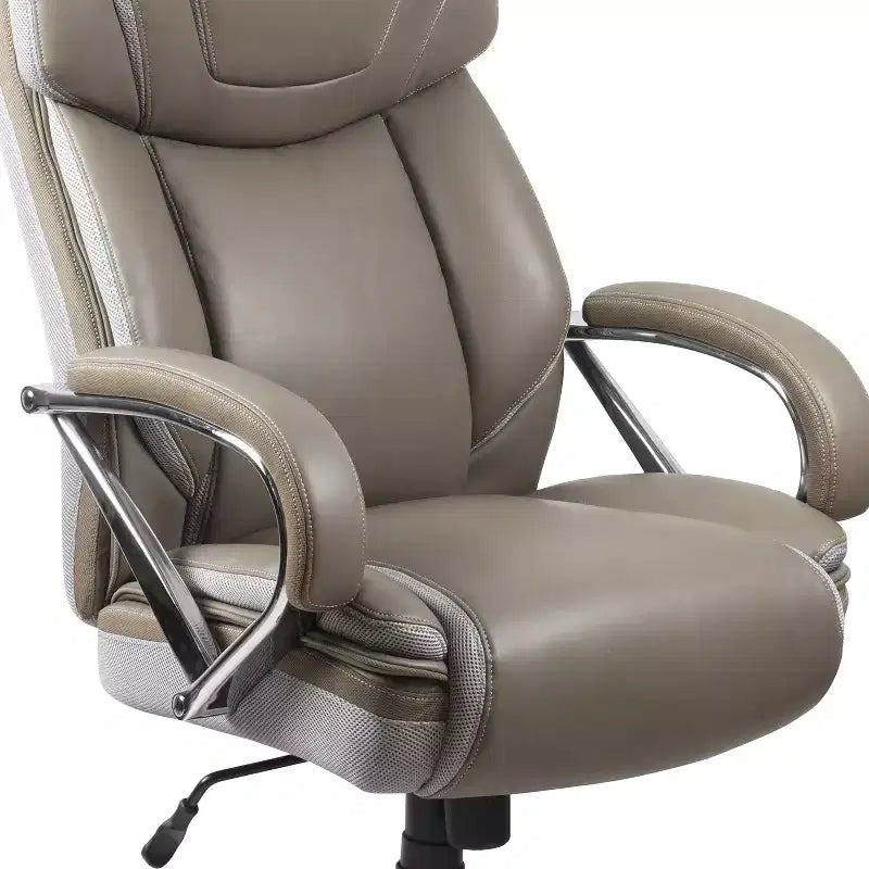 Flash Furniture HERCULES Series Big & Tall 500 lb. Rated LeatherSoft Executive Swivel Ergonomic Office Chair with Extra Wide Seat