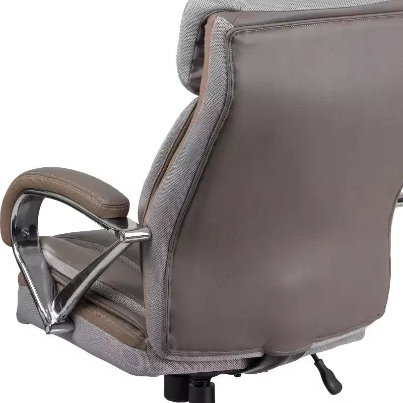 Flash Furniture HERCULES Series Big & Tall 500 lb. Rated LeatherSoft Executive Swivel Ergonomic Office Chair with Extra Wide Seat