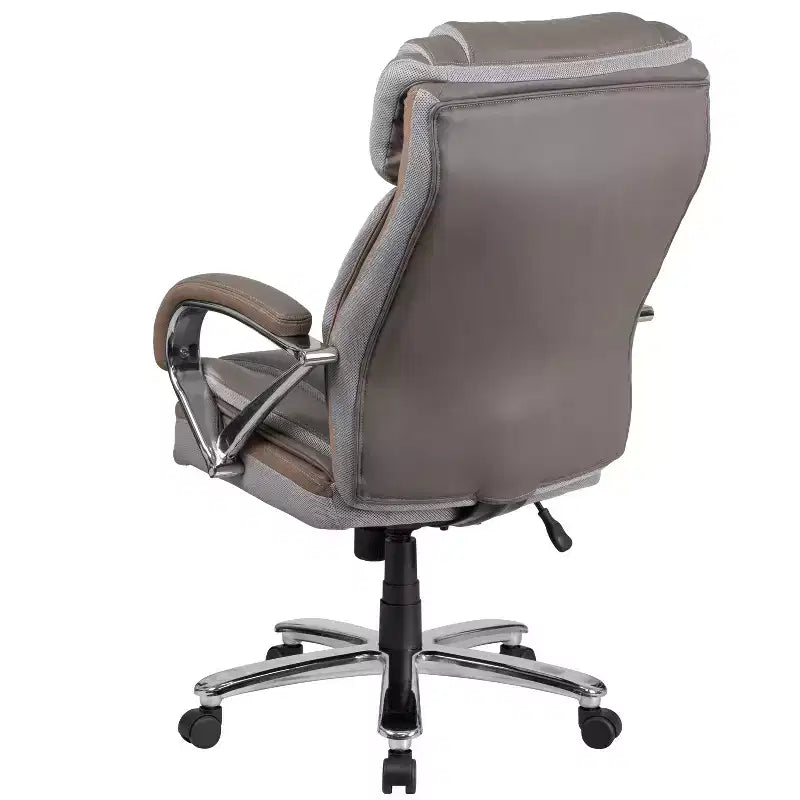 Flash Furniture HERCULES Series Big & Tall 500 lb. Rated LeatherSoft Executive Swivel Ergonomic Office Chair with Extra Wide Seat