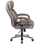 Flash Furniture HERCULES Series Big & Tall 500 lb. Rated LeatherSoft Executive Swivel Ergonomic Office Chair with Extra Wide Seat