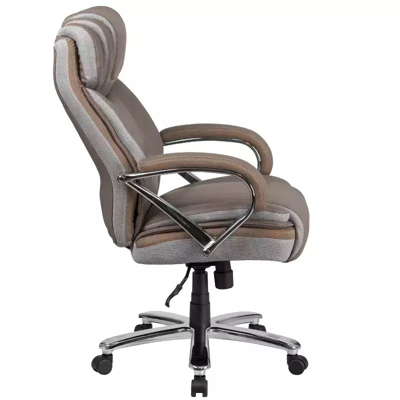 Flash Furniture HERCULES Series Big & Tall 500 lb. Rated LeatherSoft Executive Swivel Ergonomic Office Chair with Extra Wide Seat