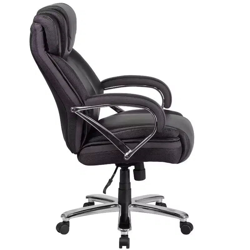 Flash Furniture HERCULES Series Big & Tall 500 lb. Rated LeatherSoft Executive Swivel Ergonomic Office Chair with Extra Wide Seat