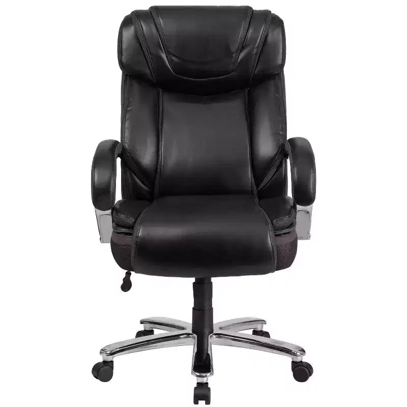 Flash Furniture HERCULES Series Big & Tall 500 lb. Rated LeatherSoft Executive Swivel Ergonomic Office Chair with Extra Wide Seat