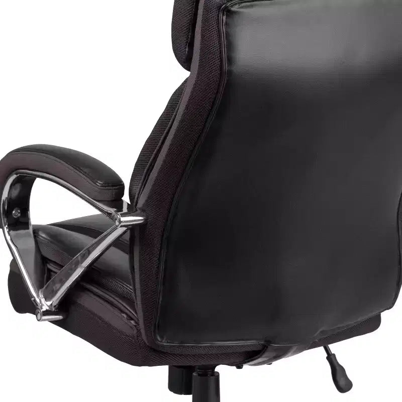 Flash Furniture HERCULES Series Big & Tall 500 lb. Rated LeatherSoft Executive Swivel Ergonomic Office Chair with Extra Wide Seat