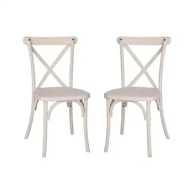 Flash Furniture confezione da 2 sedie X-Back in resina Advantage