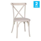 Flash Furniture confezione da 2 sedie X-Back in resina Advantage