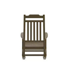 Sedia a dondolo Flash Furniture Winston in legno di resina sintetica per tutte le stagioni