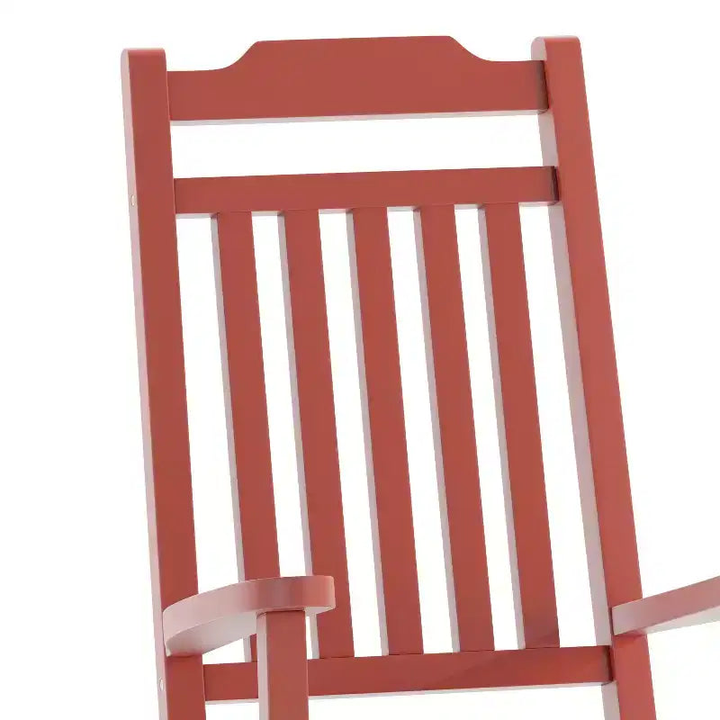 Sedia a dondolo Flash Furniture Winston in legno di resina sintetica per tutte le stagioni