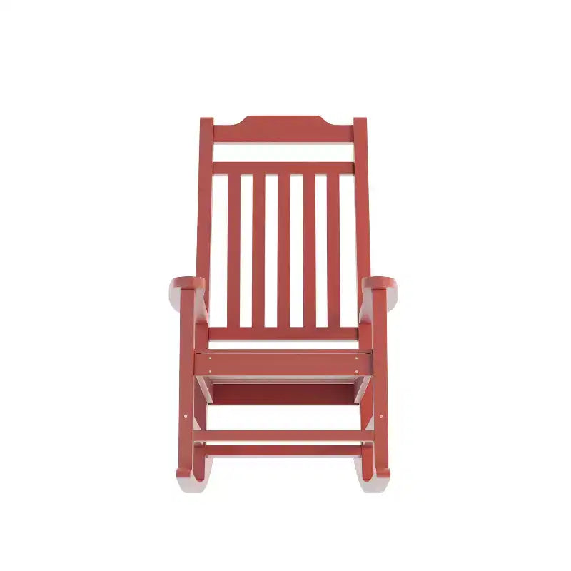 Sedia a dondolo Flash Furniture Winston in legno di resina sintetica per tutte le stagioni