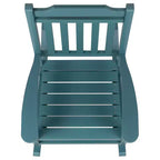 Sedia a dondolo Flash Furniture Winston in legno di resina sintetica per tutte le stagioni