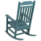 Sedia a dondolo Flash Furniture Winston in legno di resina sintetica per tutte le stagioni