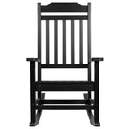 Sedia a dondolo Flash Furniture Winston in legno di resina sintetica per tutte le stagioni
