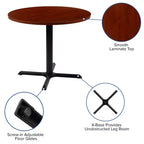 Emma and Oliver 36 Round Multi-Purpose Conference Table - Meeting Table for Office