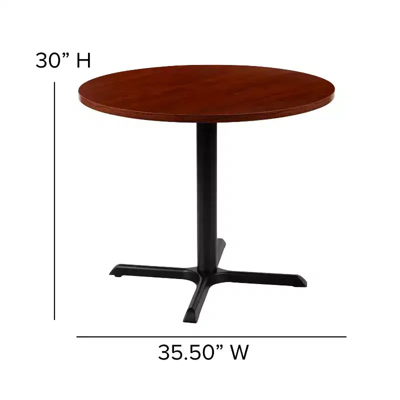 Emma and Oliver 36 Round Multi-Purpose Conference Table - Meeting Table for Office