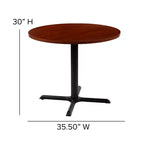 Emma and Oliver 36 Round Multi-Purpose Conference Table - Meeting Table for Office