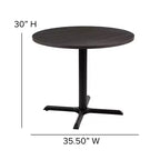Emma and Oliver 36 Round Multi-Purpose Conference Table - Meeting Table for Office