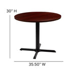 Emma and Oliver 36 Round Multi-Purpose Conference Table - Meeting Table for Office