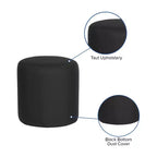 Emma and Oliver Upholstered Round Ottoman Pouf