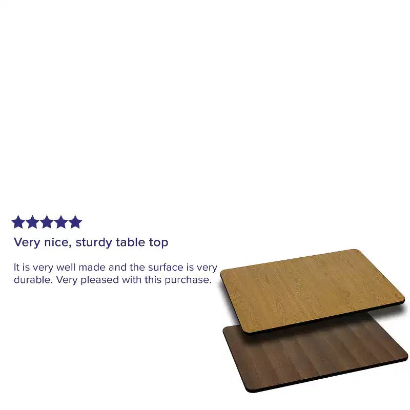 Emma and Oliver 30x60 Rectangular Table Top with Reversible Laminate Top