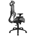 Emma and Oliver Ergonomic Mesh Office Chair-Synchro-Tilt, Headrest, Adjustable Pivot Arms